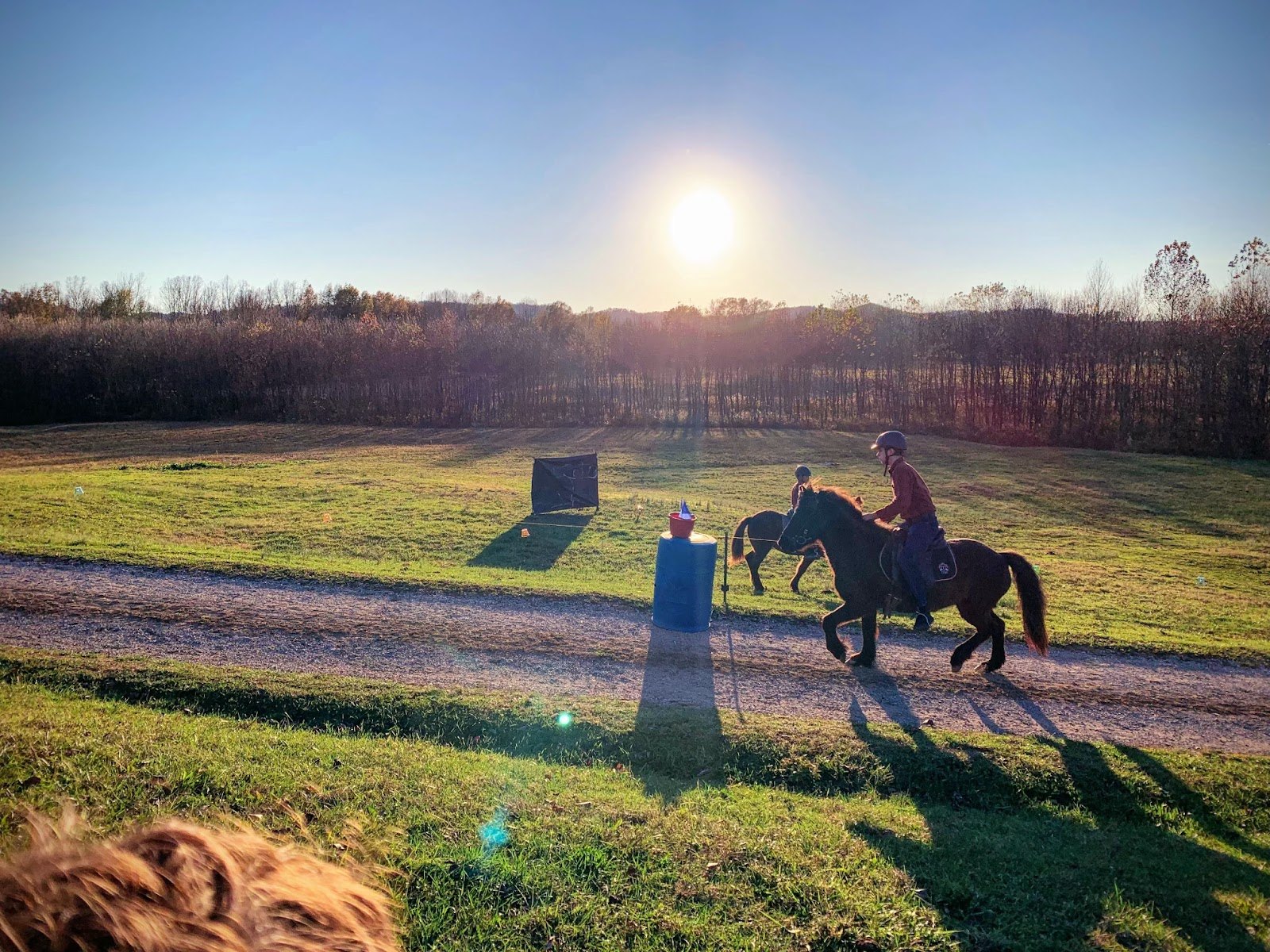 Saint Martin on horseback at sunset