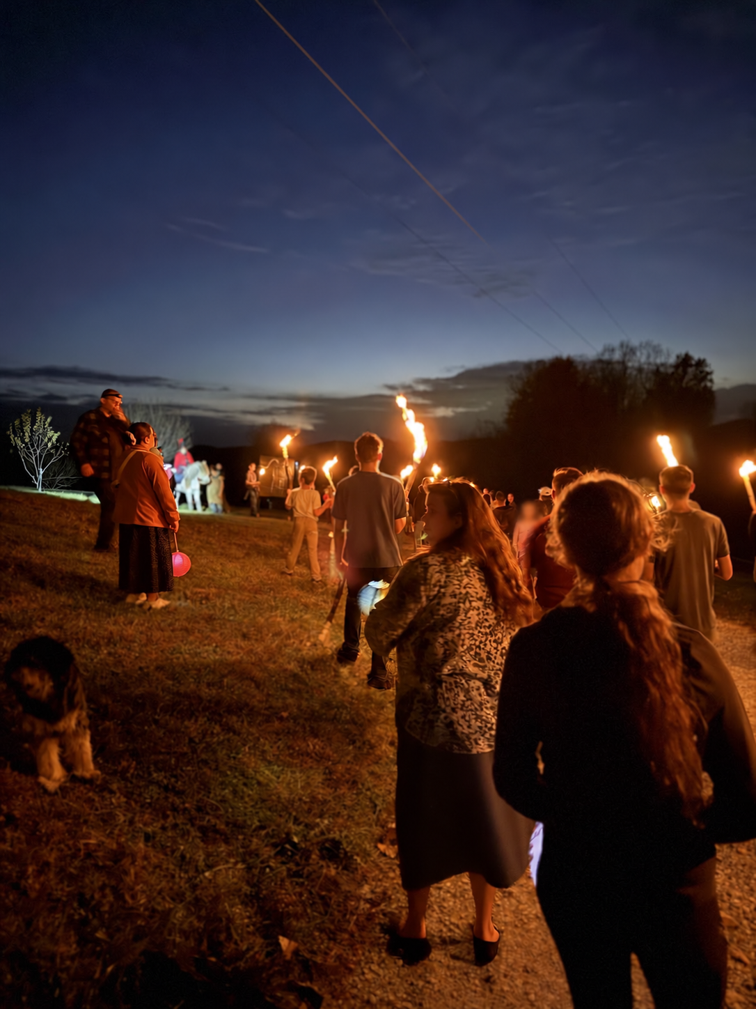 The lantern and torch procession