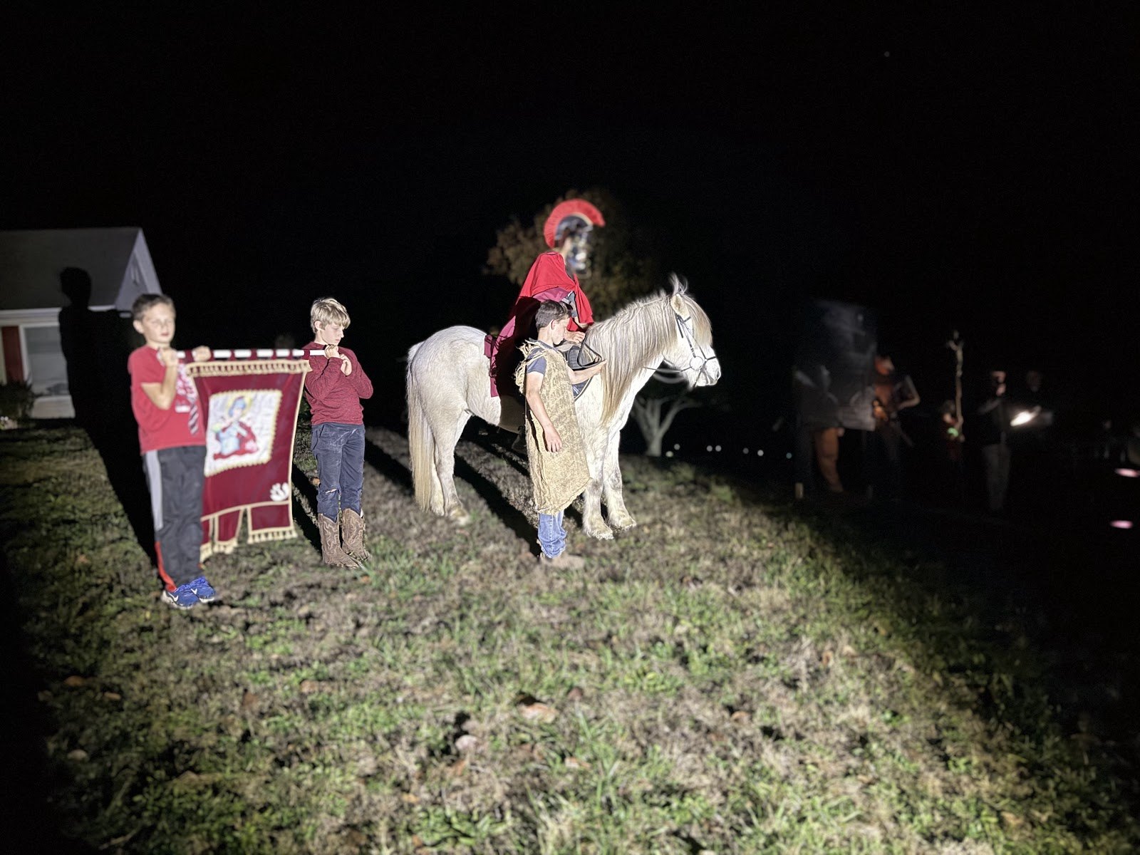 Saint Martin on his white horse